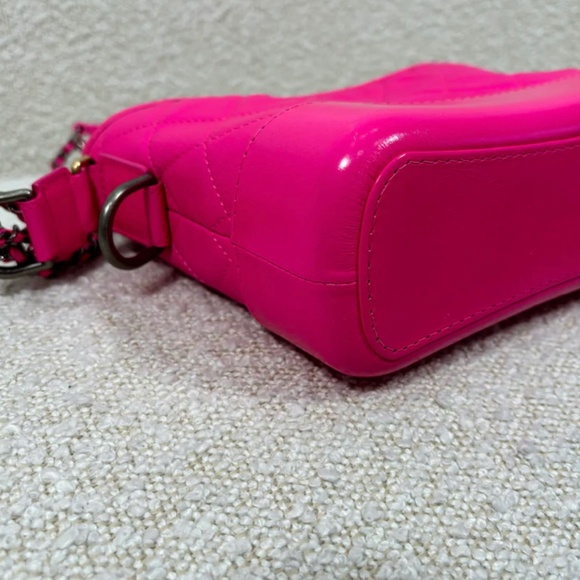 Authentic Chanel Fuchsia Goatskin Small Gabreille Bag - Picture 10 of 15